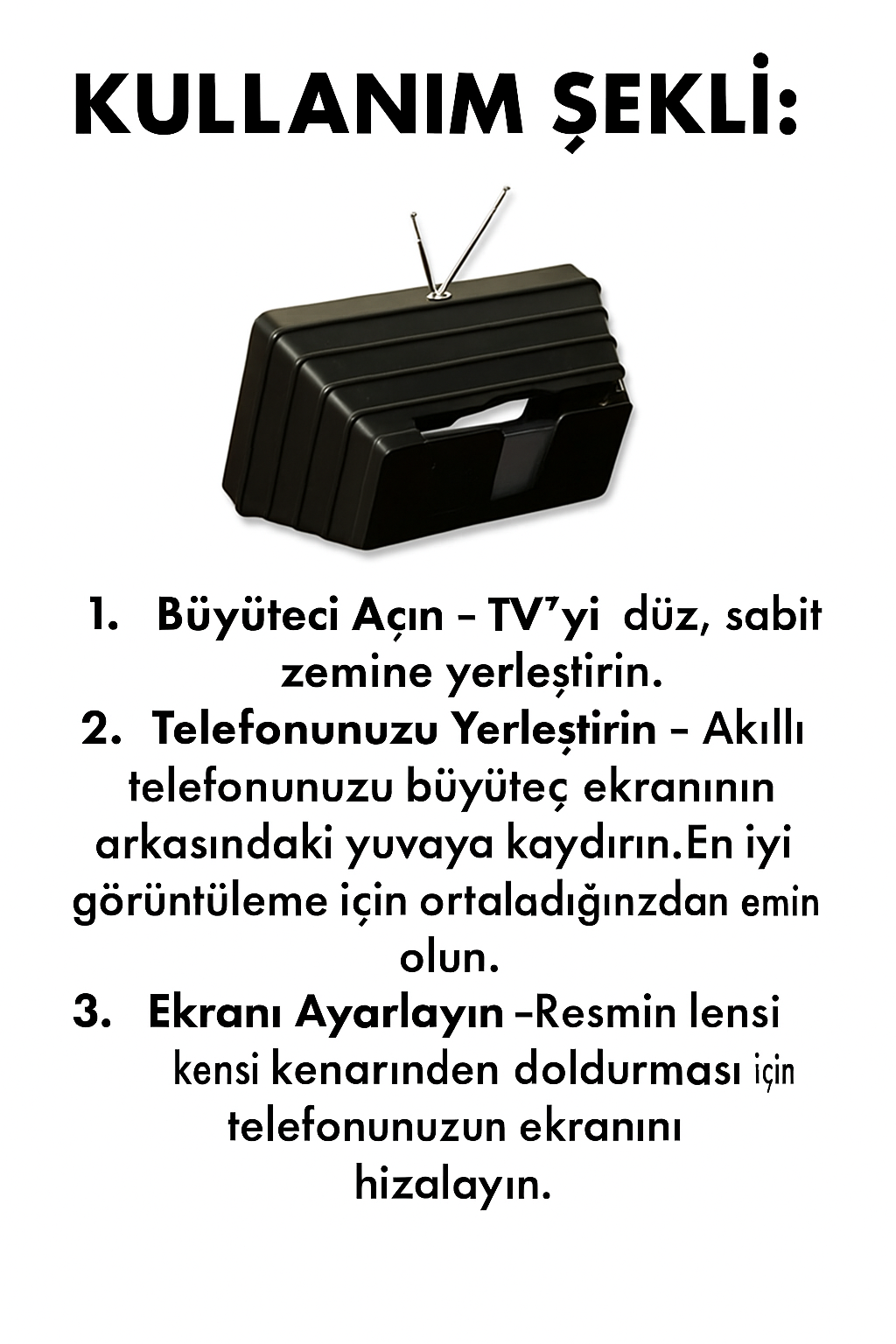 GENTView™ - Telefon Ekran Büyüteci - GENTELORA