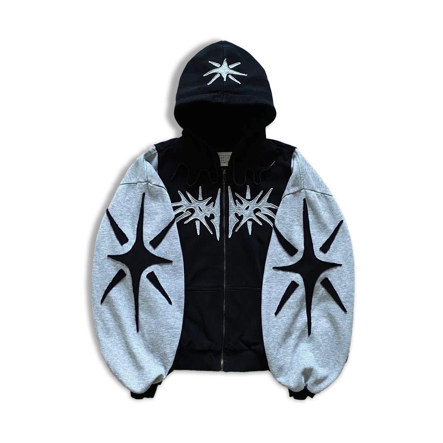 Karanlık Yıldız fermuarlı Hoodie